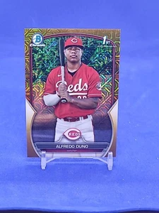 2023 Bowman Cromo Alfredo Duno 1er Oro Mojo Refractor /50 - Imagen 1 de 2