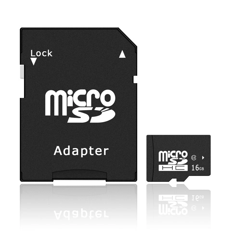 2in1 High Quality 16GB Micro SD Card Memory Card TF Card with Adapter High Speed - Image 1 of 1