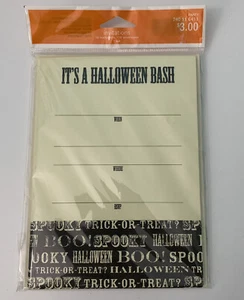 NUEVO IT'S A HALLOWEEN BASH Pack De 10 Invitaciones De Fiesta De Halloween Con Sobres - Imagen 1 de 3