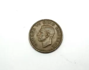 New Zealand 1940 HALF PENNY GEORGE VI KING EMPEROR coin - Picture 1 of 2