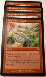 4 x Brightstone Ritual / Leuchtstein-Ritual - ONSLAUGHT - englisch * Goblins * - Picture 1 of 1