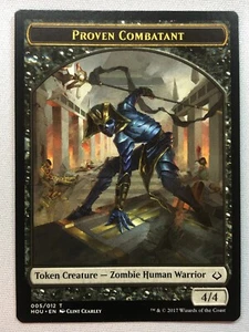 MTG Hour of Devastation Proven Combatant Token 5/12 NM/M - Picture 1 of 1