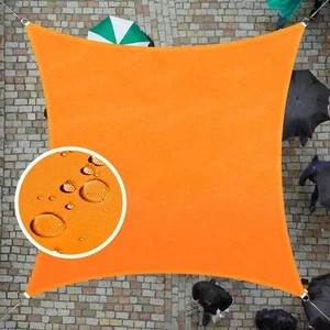 ColourTree Naranja Rectángulo Impermeable Parasol Vela Toldo Tela Exterior - Imagen 1 de 7
