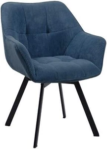 Esszimmerstuhl Jordi Cord Küchenstuhl Sessel Polsterstuhl Besucherstuhl Stuhl - Bild 1 von 15