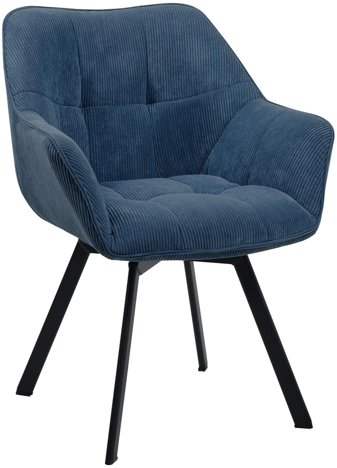 CLP Esszimmerstuhl Jordi Cord Küchenstuhl Sessel Polsterstuhl Besucherstuhl Stuhl