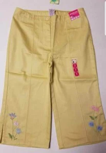 NWT Girls 6 or 7 SWEET AS SUGAR Gymboree EASTER yellow short capris vintage - Picture 1 of 3