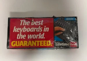 Vintage Lifetime by Keytronic Designer-P2 Wired Black Keyboard New - Picture 1 of 7