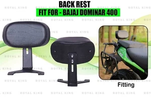 Negro "Respaldo apto para Bajaj Dominar 400 pesado" - Imagen 1 de 6