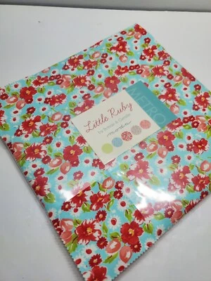 Bonnie & Camille Fabric Little Ruby Sew Quilt Coordinated Layer Cake 10" Square  - Image 1 of 2