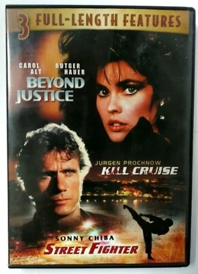 Beyond Justice, Kill Cruise, Sonny Chiba's Street Fighter DVD MOVIE COLLECTION - Image 1 of 3