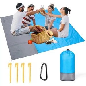 Stranddecke Sanddicht Wasserdicht 200x140cm Picknickdecke Leicht Reise Outdoor - Bild 1 von 15