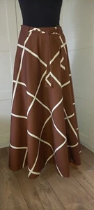 maxi gonna vintage VUOKKO cotone taglia 34 con cintura - Foto 1 di 3