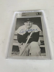 AL KALINE AUTOGRAPH 3 1/2 X 5 1/2 POSTCARD DETROIT TIGERS BECKETT AUTHENTIC - Picture 1 of 1
