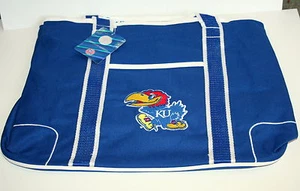 University of Kansas Jay Hawks Fußball Sport Schule Maskottchen Beuteltasche Tasche neu Etikett - Bild 1 von 4