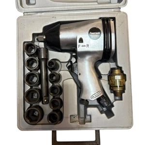 Powermate 1/2" Impact Air Pneumatic Wrench & Socket Set Case Latch Broken - Picture 1 of 7