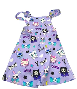 Romwe Trägerkleid Pastel Lila Gr S Kawaii Goth Schürzenkleid pinafore dress - Bild 1 von 7