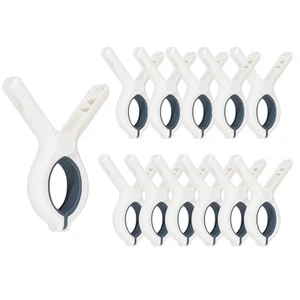 12 Pack Beach Towel Clips,Heavy-Duty Plastic Clothes Pins,Quilt Drying Clips,... - Picture 1 of 6