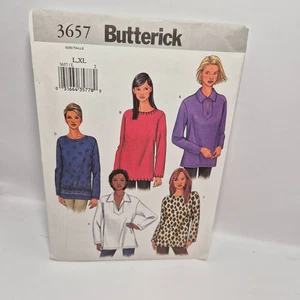 UNCUT! Misses Loose Fitting Tunic Sewing Pattern by Butterick, 3657, Size L, XL - Picture 1 of 2