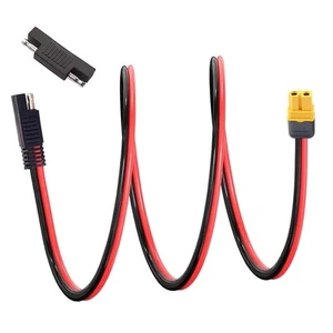 XT60 Extension Cable 12AWG 3.3ft SAE to XT60 Female Adapter Cable Charger Sol... - Picture 1 of 6