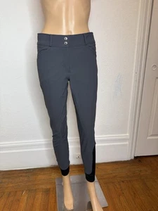 Dover Saddlery Women's Size 28 Windham Eros Knee-Patch Breeches Pants Gray - Picture 1 of 10