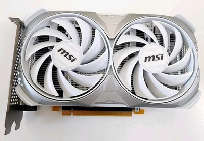 MSI GeForce RTX 4060 Ventus 2X White 8GB OC GDDR6  Graphics Card  - Image 1 of 4