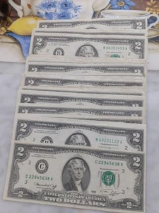 Lot Of 40 1976 2 usa  Dollars Notes sell as is.what you see you get. - Picture 1 of 4