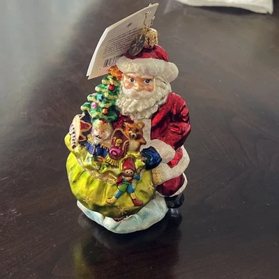 Christopher Radko Weihnachtsschmuck "DELUXE DELIVERY" Weihnachtsmann - Bild 1 von 4