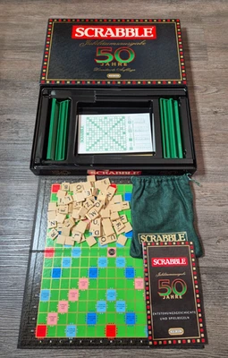 Scrabble 50 Jahre Jubiläumsausgabe • Spear Spiele • mit Stift, Block & Anleitung - Bild 1 von 4