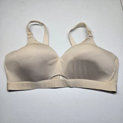 Sujetador de enfermería Cacique para mujer 42DD beige ligeramente forrado inalámbrico correa ajustable Foto 1 de 4
