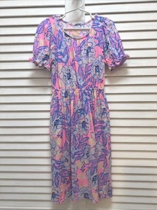 Lilly Pulitzer Kids Girls S 4-5 Multi Totally Koalafied Dean Midi Cotton Dress - Picture 1 of 7