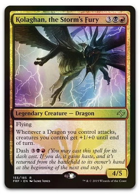 Kolaghan, the Storm's Fury #155 (Foil) (NM) Fate Reforged FRF Magic MTG - Image 1 of 2