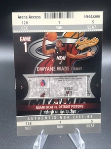 2003-04 Fleer Authentix /1250 Dwyane Wade #128 Rookie RC HOF Miami Heat Card - Picture 1 of 4