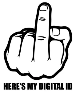 Here's My Digital ID Novedad Coche Furgoneta Ventana Adhesivo Calcomanía Parachoques Vinilo Regalo grosero - Imagen 1 de 3