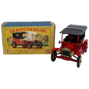 Vintage Matchbox Models of Yesteryear 1911 Model T Ford Y-1 Lesney w/Box - Picture 1 of 6
