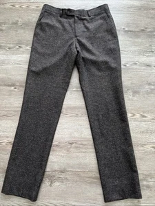 Spier Mackay Contemporary Fit Flannel Wool Trousers Mens 34x34 Brown - Imagen 1 de 17