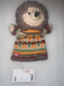 Chunki Chilli Hedgehog Hand Puppet in Organic Cotton - Picture 1 of 2
