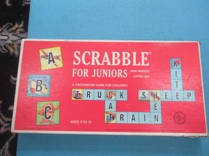Scrabble for Juniors Vintage - Selchow & Righter - 1964 - Edition 2 + 1958 Board - Picture 1 of 22