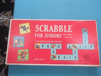 Scrabble for Juniors Vintage - Selchow & Righter - 1964 - Edition 2 + 1958 Board - Image 1 of 4