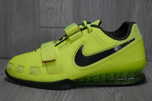 (Near Perfect) Nike ROMALEOS 2 Volt Mens 9.5 Weightlifting Shoes 476927-730 - Picture 1 of 7