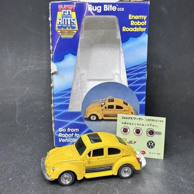 Super GoBots Bug Bite 7252 Enemy Robot Roadster w Box Tonka 1984 - Vintage - Image 1 of 4