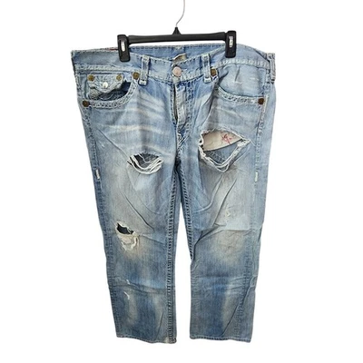 Pantalones de mezclilla True Religion Ricky Super T World Tour para hombre 42 EE. UU. 100 % algodón Foto 1 de 4