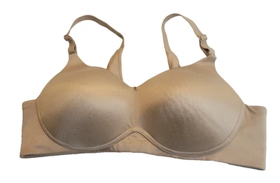 Cacique Wire Free T-Shirt Bra Tan Full Coverage Lightly Lined Comfort Size 38C - Image 1 of 4