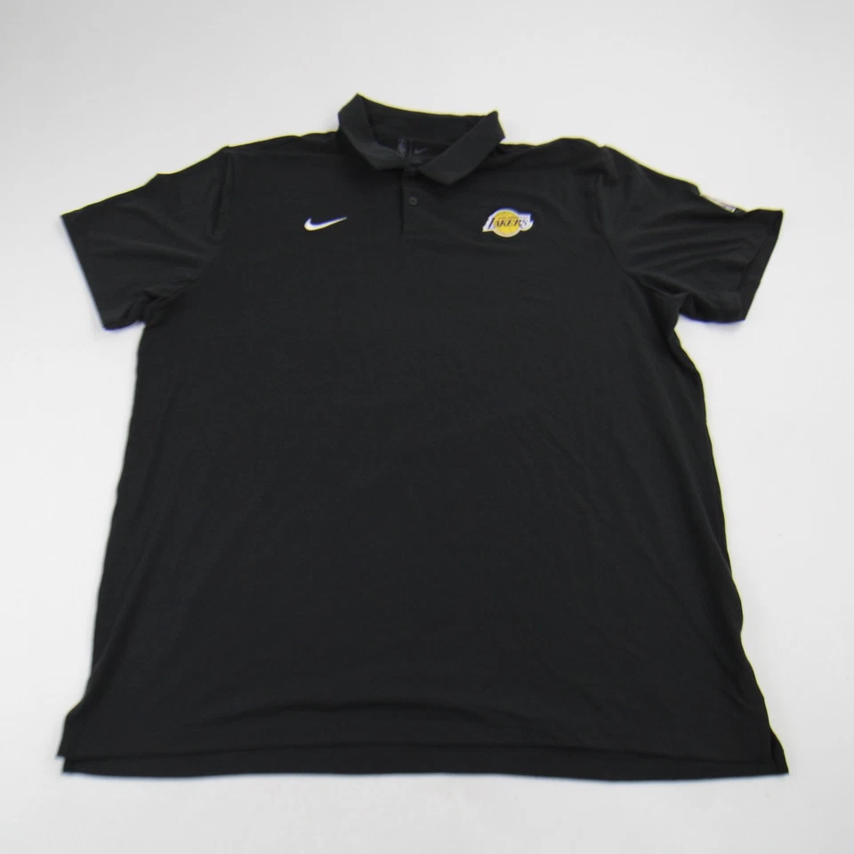 Los Angeles Lakers Nike NBA Authentics Polo Men's Black New - Image 1 of 1
