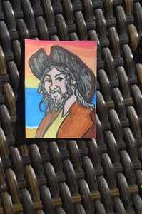 Tarjeta de arte original ACEO Pirate 2 no es una impresión - Imagen 1 de 3