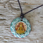 Neclays Ton Amulett   Indien Yoga Buddha Ganesha Halskette   Naturschmuck Kette