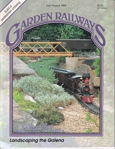 Garden Railways Magazine July-August 1992 Outdoor Railroading Modeling - Picture 1 of 3