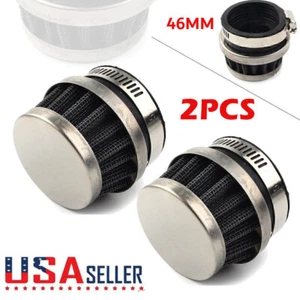 2PCS 46mm Air Filter Pod Intake Cleaner For Honda For Kawasaki For Suzuki Yamaha - Foto 1 di 11