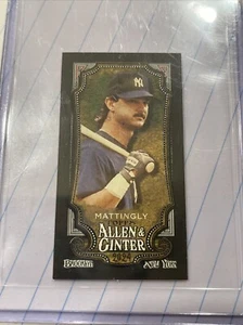 2024 Topps Allen & Ginter Baseball Don Mattingly Black Border Mini #294 - Picture 1 of 2
