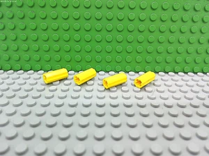 Lego 4 Yellow technic axle connector 2L grooved NEW - Picture 1 of 1
