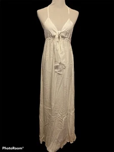 Rachel Pally Naomi Maxi Maternity Dress •M• Ivory Halter Gown $248 NWT! - Picture 1 of 7